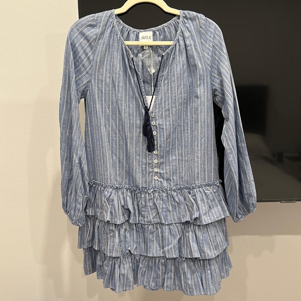 Misa Los Angeles Blue Dress